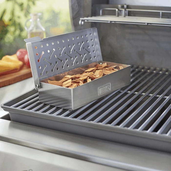 Boîte De Fumage Weber Pour Barbecue à Gaz, Barbecue électrique Et Fumoir 3 Boîte De Fumage Weber Pour Barbecue à Gaz, Barbecue électrique Et Fumoir – Image 3