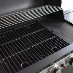 Pack Cuisine Extérieure FIDGI 4 Avec Barbecue Gaz + Desserte + Evier -Grill Passion Promos Boutique barbecue gaz cook in garden fidgi 4 grille plancha min 1