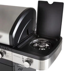 Pack Cuisine Extérieure FIDGI 4 Avec Barbecue Gaz + Desserte + Evier -Grill Passion Promos Boutique barbecue gaz cook in garden fidgi 4 rechaud min 1