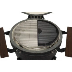 Plaque En Fonte Réversible Demi-lune Pour Kamado The Bastard Large -Grill Passion Promos Boutique bb554 plaque fonte demi lune kamado the bastard large ambiance