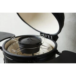 BARBECOOK Set De Cuisson Divide & Conquer Pour Kamados Avec Grille 53cm Kamal Ou K24 -Grill Passion Promos Boutique bc acc 7441 set cuisson kamado barbecook kamal 59cm cocotte