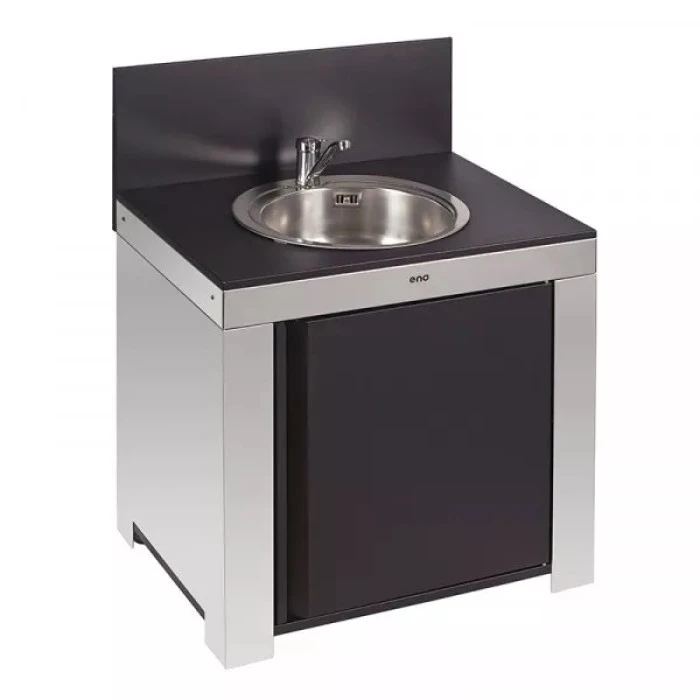 Cuisine D'extérieur ENO Modulo Inox Et Noir Pour Plancha - 3 Modules Avec Table De Cuisson Master 2 Cuisine D'extérieur ENO Modulo Inox Et Noir Pour Plancha - 3 Modules Avec Table De Cuisson Master – Image 2
