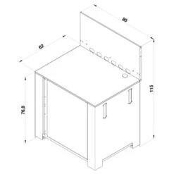 Modulo Pour Poser Une Plancha - Coloris Inox Et Noir - Cuisine D'extérieur ENO -Grill Passion Promos Boutique modulo inox noir plancha cuisine exterieur eno 4 min