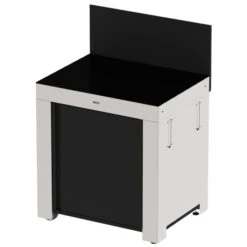 Modulo Plan De Travail - Coloris Inox Et Noir - Pour Cuisine D'extérieur ENO -Grill Passion Promos Boutique modulo plan de travail inox noir cuisine exterieur eno 3