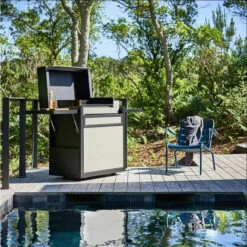 Pack Plancha Forge Adour PREMIUM 60 Acier Noir Et Gris + Chariot Et Capot -Grill Passion Promos Boutique pack plancha gaz forge adour premium 60 acier noir gris 2