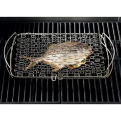Grille De Barbecue Pour Poisson Weber En Acier Inoxydable - Grand Modèle -Grill Passion Promos Boutique panier a poissons weber grand modele 3