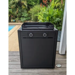 Pack Plancha à Gaz Forge Adour MODERN 60 Acier Noir + Chariot -Grill Passion Promos Boutique plancha forge adour modern 60 acier sur chariot 3 1