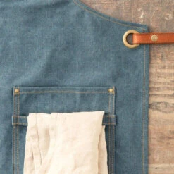 Tablier Barbecue Toile Coton Vintage Alaskan Maker 325 - Denim Foncé -Grill Passion Promos Boutique tablier alaskan maker 325 denim fonce 5